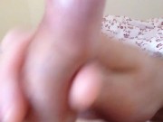Stroking my uncut cock with tight foreskin (No cumshot) 11/16