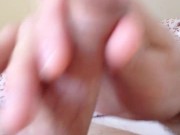 Stroking my uncut cock with tight foreskin (No cumshot) 12/16