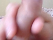 Stroking my uncut cock with tight foreskin (No cumshot) 6/16