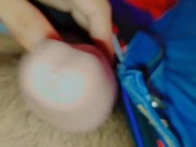 Horny Guy In Sweatpants Masturbates His Big fat Cock🍌 15/16