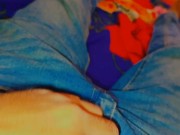 Horny Guy In Sweatpants Masturbates His Big fat Cock🍌 2/16