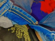 Horny Guy In Sweatpants Masturbates His Big fat Cock🍌 8/16