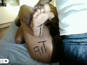 AFRICA PORN LIGHT BROWN SEXY EBONY TOES TATTOOS FEET BBC 13/16