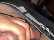 stroking my dick , wishing it was a trans slobbing on my knob 14/16