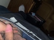 stroking my dick , wishing it was a trans slobbing on my knob 2/16