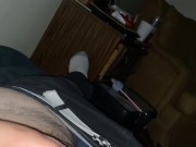 stroking my dick , wishing it was a trans slobbing on my knob 4/16