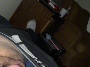 stroking my dick , wishing it was a trans slobbing on my knob 9/16