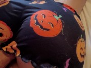 I Cum accidentally on Stepsis's Halloween Pajama instead of Massage 6/16