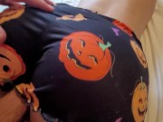 I Cum accidentally on Stepsis's Halloween Pajama instead of Massage 7/16