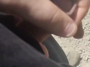 I walking jerk off outdoor in the public place 13/16