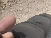 I walking jerk off outdoor in the public place 6/16