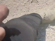 I walking jerk off outdoor in the public place 7/16