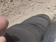 I walking jerk off outdoor in the public place 8/16