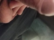 Golden rain in public toilet i pissing in the gas station toilet 3/16