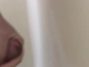 吐息が止まらない！足をガクガクさせながらの射精！ 7/16