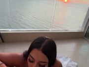 Hot hermanastra en la playa hace que las vacaciones valgan la pena.PinUp 9/16