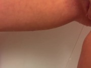 Cruise ship spa shower piss. Trying not to get caught 16/16