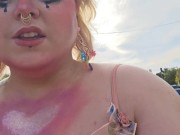 Exhibitionist waking down busy street 11/16