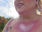 Exhibitionist waking down busy street 14/16