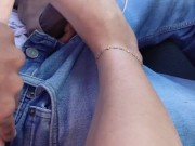 Risky footjob in the car - Ava Brooke 7/16