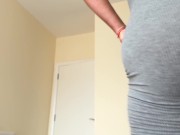 POV crotch fetish and pee in tight pants 6/16
