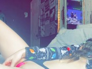 Playin with my pussy while brother is n other room 😏 1/16