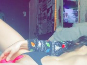 Playin with my pussy while brother is n other room 😏 13/16