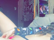 Playin with my pussy while brother is n other room 😏 2/16