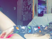 Playin with my pussy while brother is n other room 😏 7/16