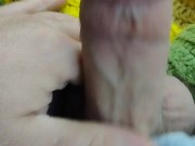Stroking my cock a little with no lube 13/16