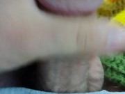 Stroking my cock a little with no lube 6/16