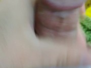 Stroking my cock a little with no lube 7/16