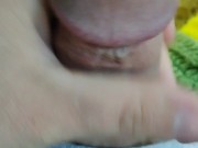 Stroking my cock a little with no lube 8/16