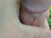 Stroking my cock a little with no lube 9/16