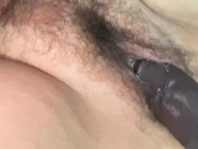 Sliding bbc dildo in my hole 1/16