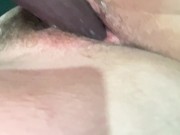 Sliding bbc dildo in my hole 11/16