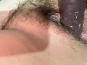 Sliding bbc dildo in my hole 7/16