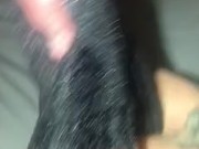 Local gym sauna receptionist asked me to cum in her panties . Happily obliged 7/16