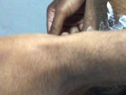 Teasing creampie  American amateur with some juicy dick after getting shaved 2/16