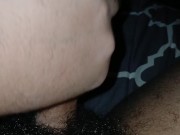 Lubricating and jacking off this black caramel dick till I bust a thick creamy load 10/16