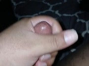 Lubricating and jacking off this black caramel dick till I bust a thick creamy load 11/16