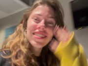 Teasing Little Brunette Stella Gray Takes You Along For Her Kinky Night In Berlin 2/16