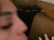 Colombian Latina Sucks & Swallows cum in mouth BBC before bed 4/16