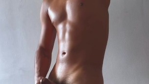 boy masturbates alone at home (intense milk)