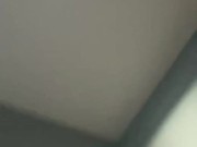 A cute guy with Long Curly Hair Strokes His Big Cock and Cums all over himself 😩 13/16