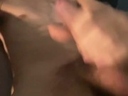 A cute guy with Long Curly Hair Strokes His Big Cock and Cums all over himself 😩 2/16