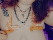 BBW sensual tummy and nipple play 11/16