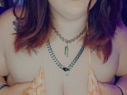 BBW sensual tummy and nipple play 5/16
