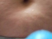 Just playing with my bellybutton and makes me wet 9/16