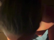 Cruise ship blowjob - hot MILF sucks random younger guys dick on cruise ship balcony 6/16